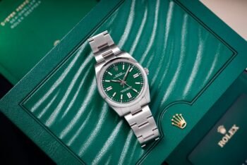 Oyster Perpetual 36 Argenté Verte Femmes