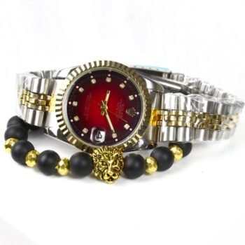 Date Just 36 Doré & Rouge Femmes