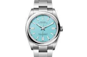 Oyster Perpetual 36 Argenté Bleu Ciel Femmes