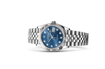 oyster datejust 36 acier oystersteel bleus Femmes