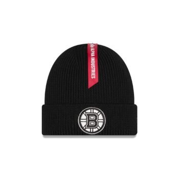 Alpha Industries x Boston Bruins Black Cuff Knit Hat